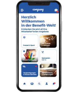 Eigene Seite fuer Corporate Benefits - in der LOLYO Mitarbeiter-App 